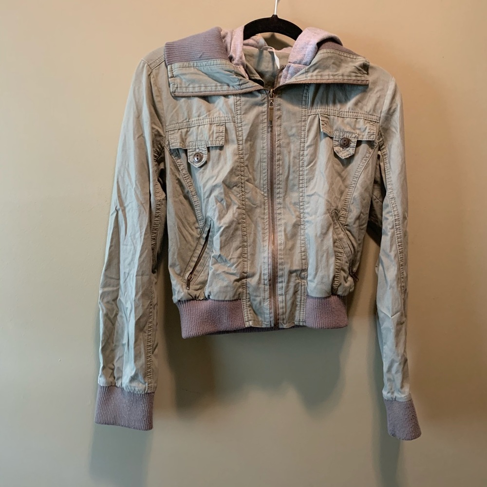 Womens combat jacket with hood size small